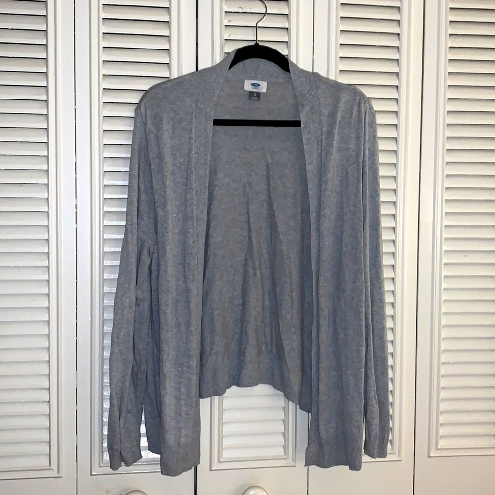 Like New Lightweight Light Grey Old Navy Cardigan